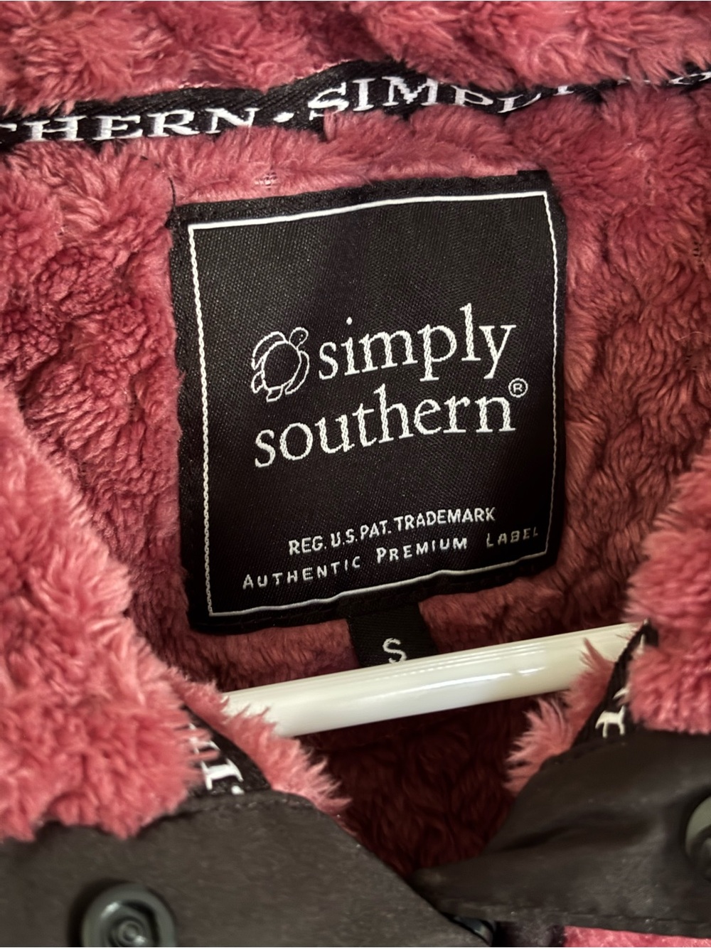Simply Southern Plush Quarter-Snap Pullover - Rose - Picture 4 of 4